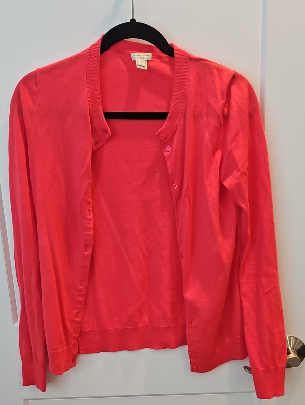 J. Crew Bright Pink Caryn Cardigan